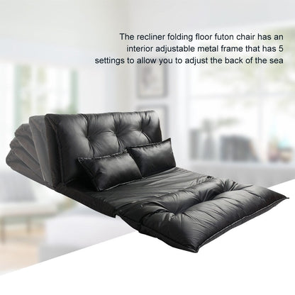 Nestfair Sofa Bed Adjustable Folding Futon with 2-Pillows
