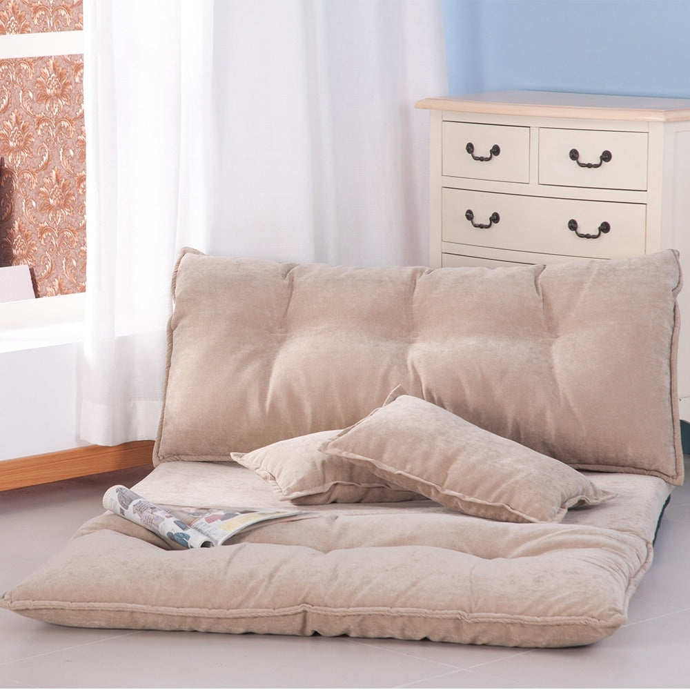 Nestfair Sofa Bed Adjustable Folding Futon with 2-Pillows