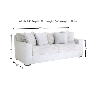 Woodhaven Furniture Studio Cord Sofa