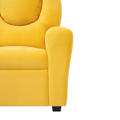 PVC Kids Recliner Chair with Push-Back Reclining Function, Cup Holder, and Comfortable Footres