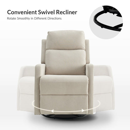 Julian Modern Swivel Rocker Manual Recliner by HULALA HOME
