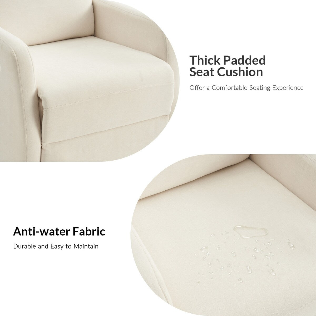 Julian Modern Swivel Rocker Manual Recliner by HULALA HOME