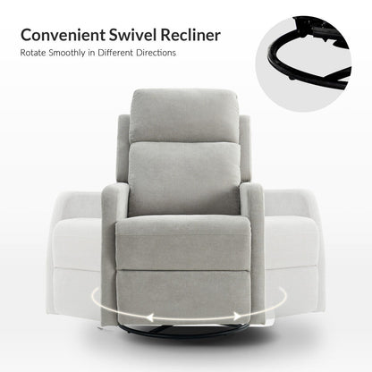 Julian Modern Swivel Rocker Manual Recliner by HULALA HOME