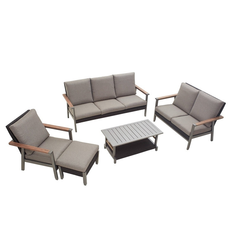 Patio Festival Thermal Transfer 5-Piece Outdoor Conversation Set