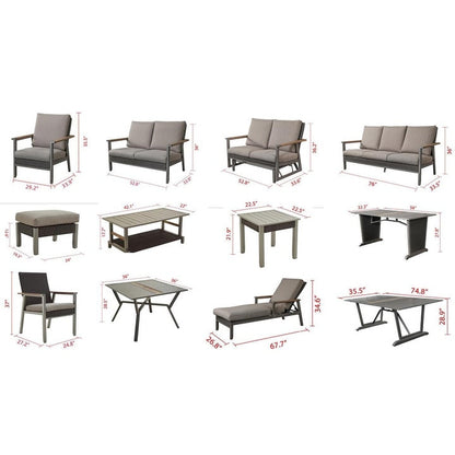 Patio Festival Thermal Transfer 5-Piece Outdoor Dining Set