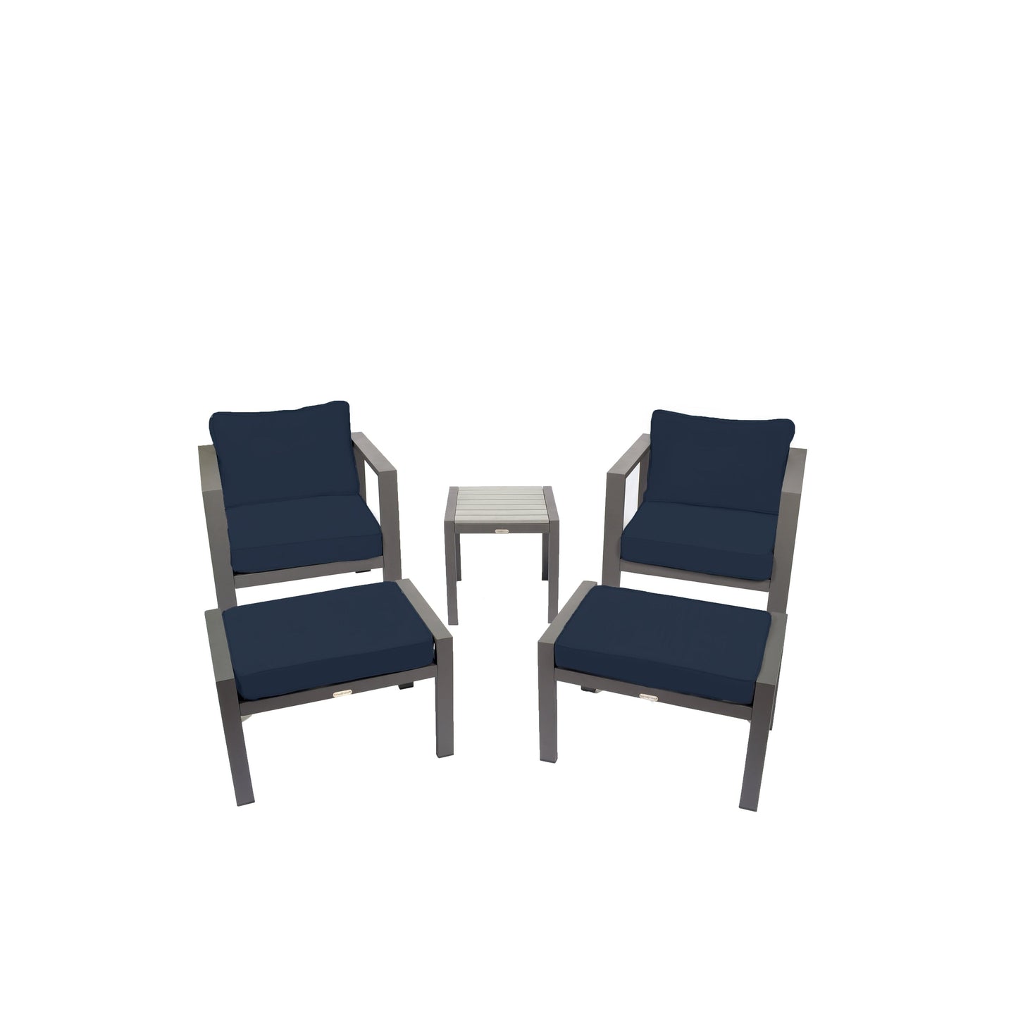 Lakeview Aluminum Outdoor Bistro Seating Set (5-Piece)