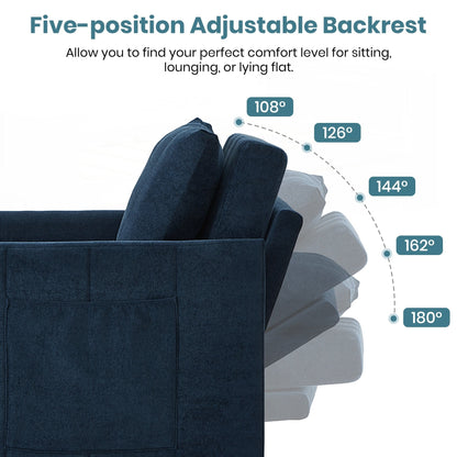 Upholstered Convertible Sleeper Sofa