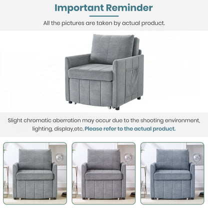 Upholstered Convertible Sleeper Sofa