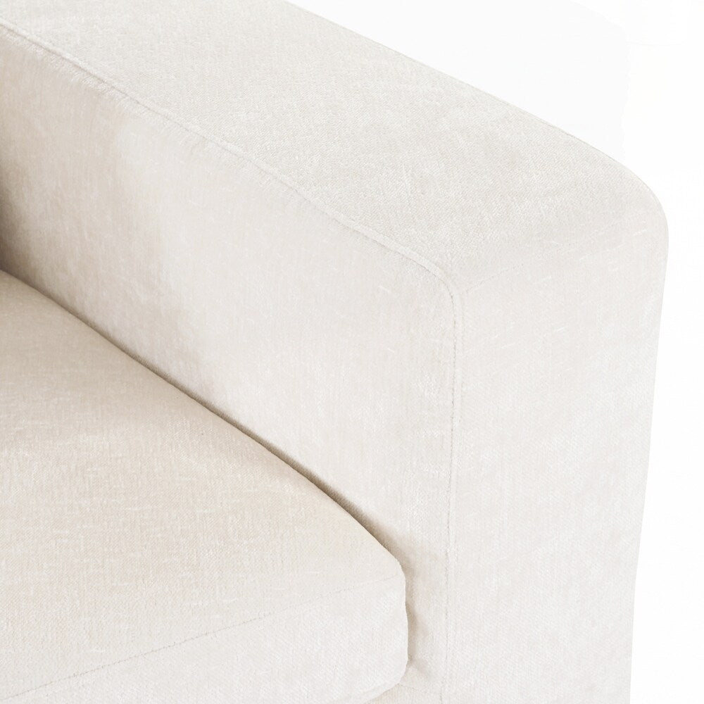 Upholstered Couches Chenille Jacquard Curved Couch, No Assembly Required
