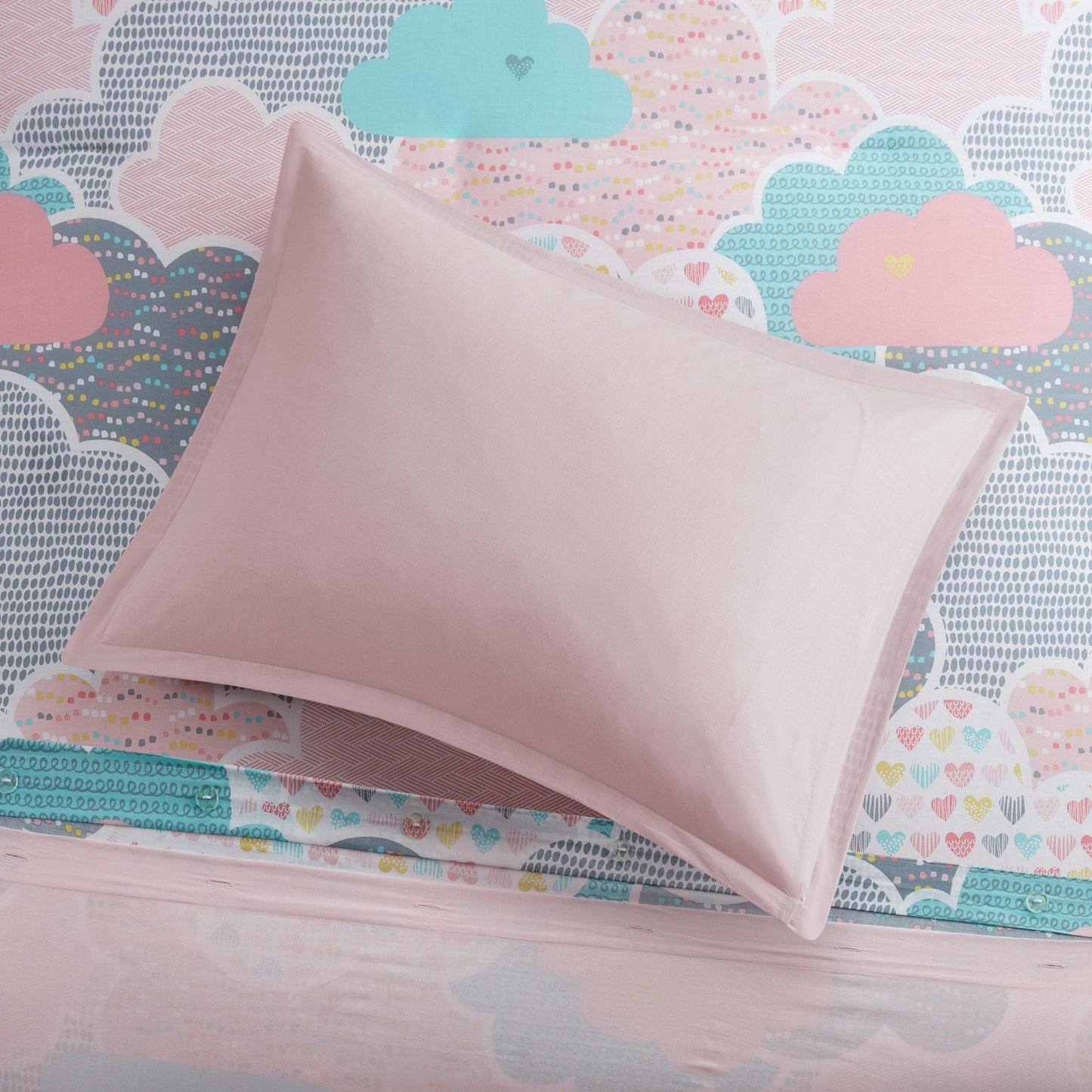 Intelligent Design Kids Bliss Pink Cotton Printed 5-piece Duvet Cover Set