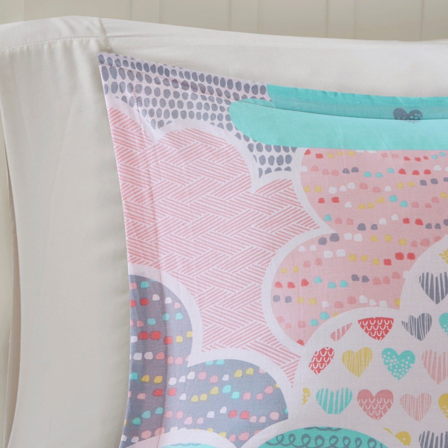 Intelligent Design Kids Bliss Pink Cotton Printed 5-piece Duvet Cover Set