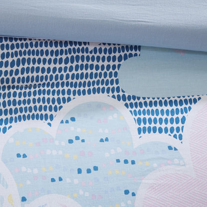 Intelligent Design Kids Bliss Blue Cotton Printed Comforter Set