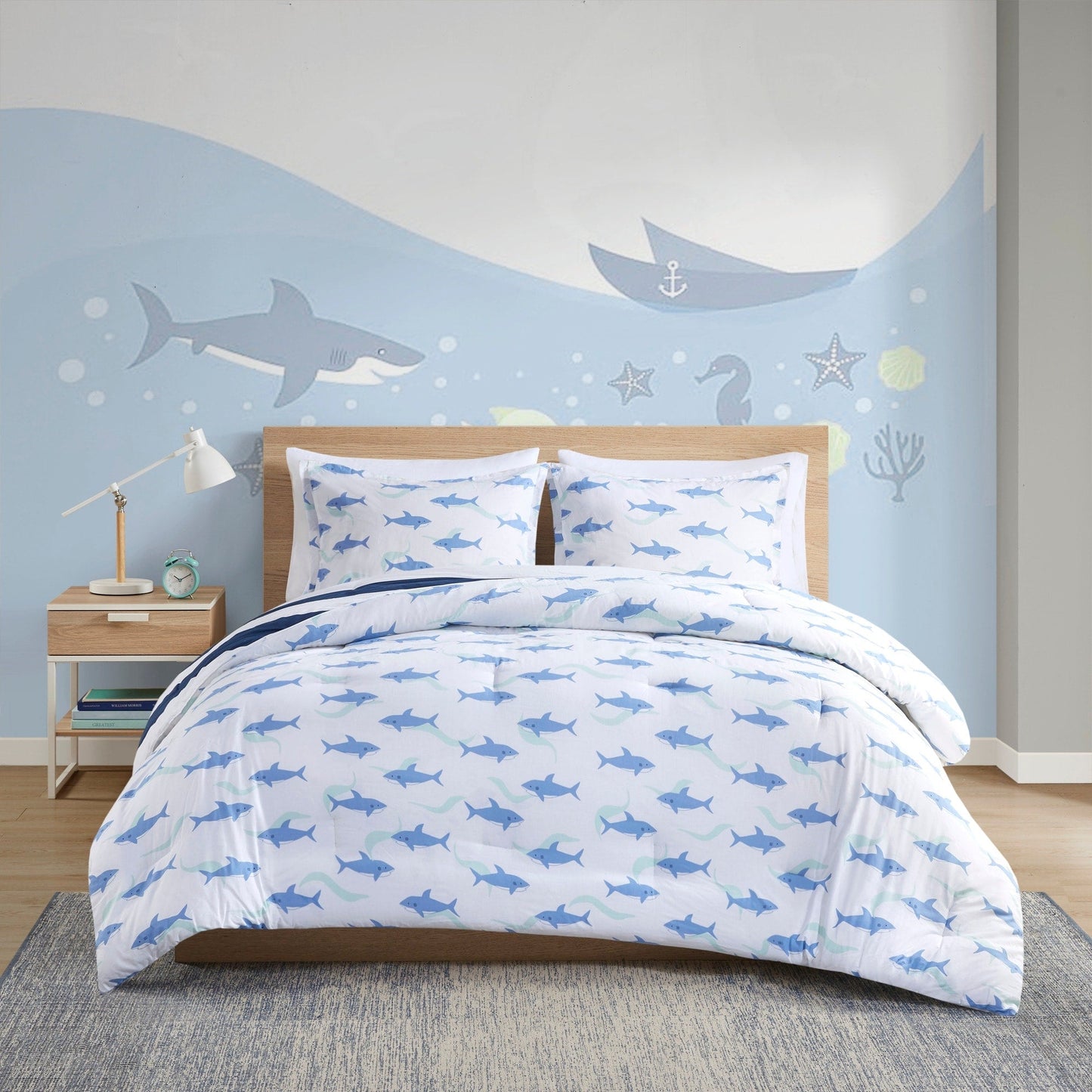 Intelligent Design Kids Dakota Cotton Cabana Stripe Reversible Comforter Set