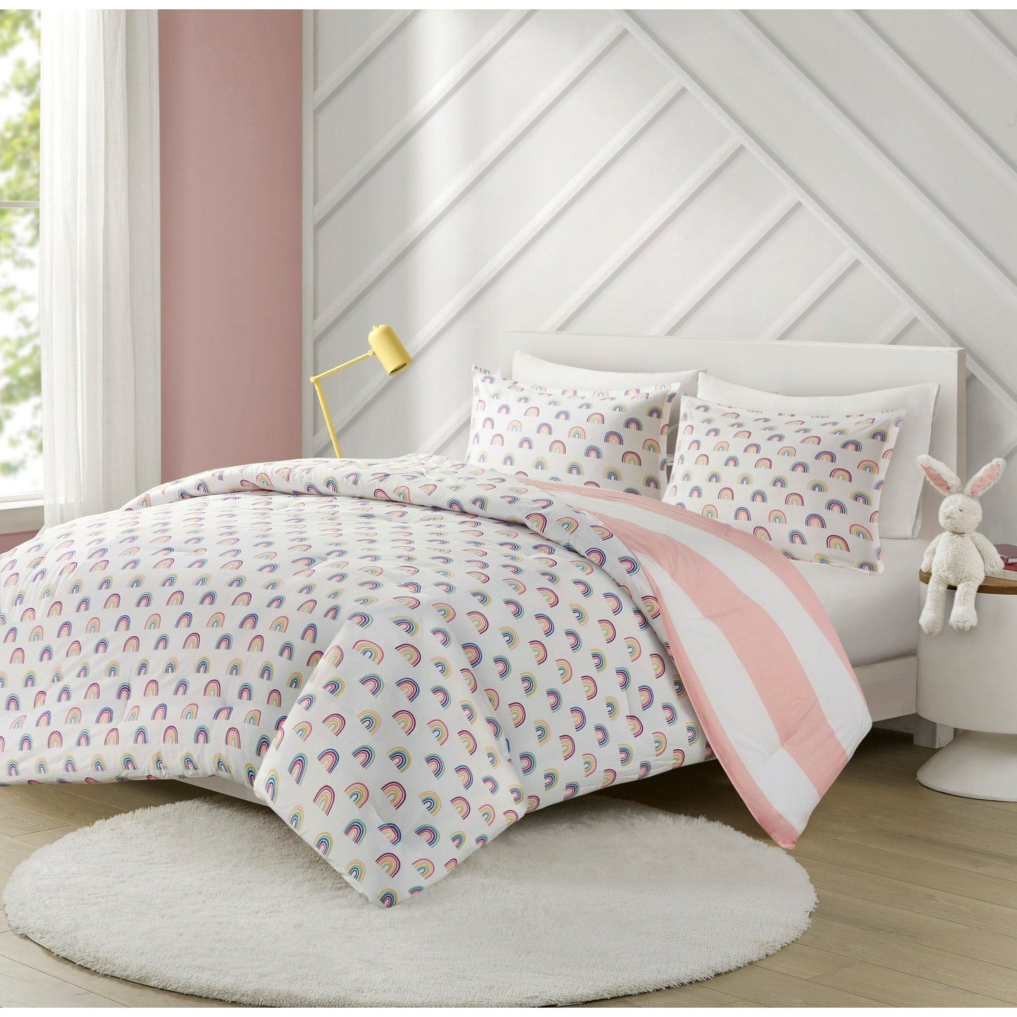 Intelligent Design Kids Dakota Cotton Cabana Stripe Reversible Comforter Set