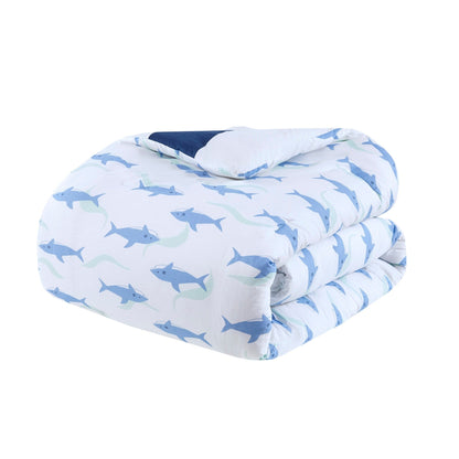 Intelligent Design Kids Dakota Cotton Cabana Stripe Reversible Comforter Set