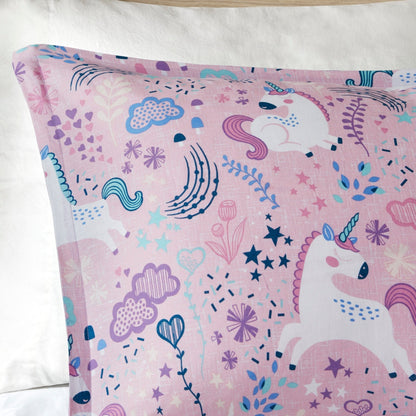 Intelligent Design Kids Ella Unicorn Cotton Comforter Set
