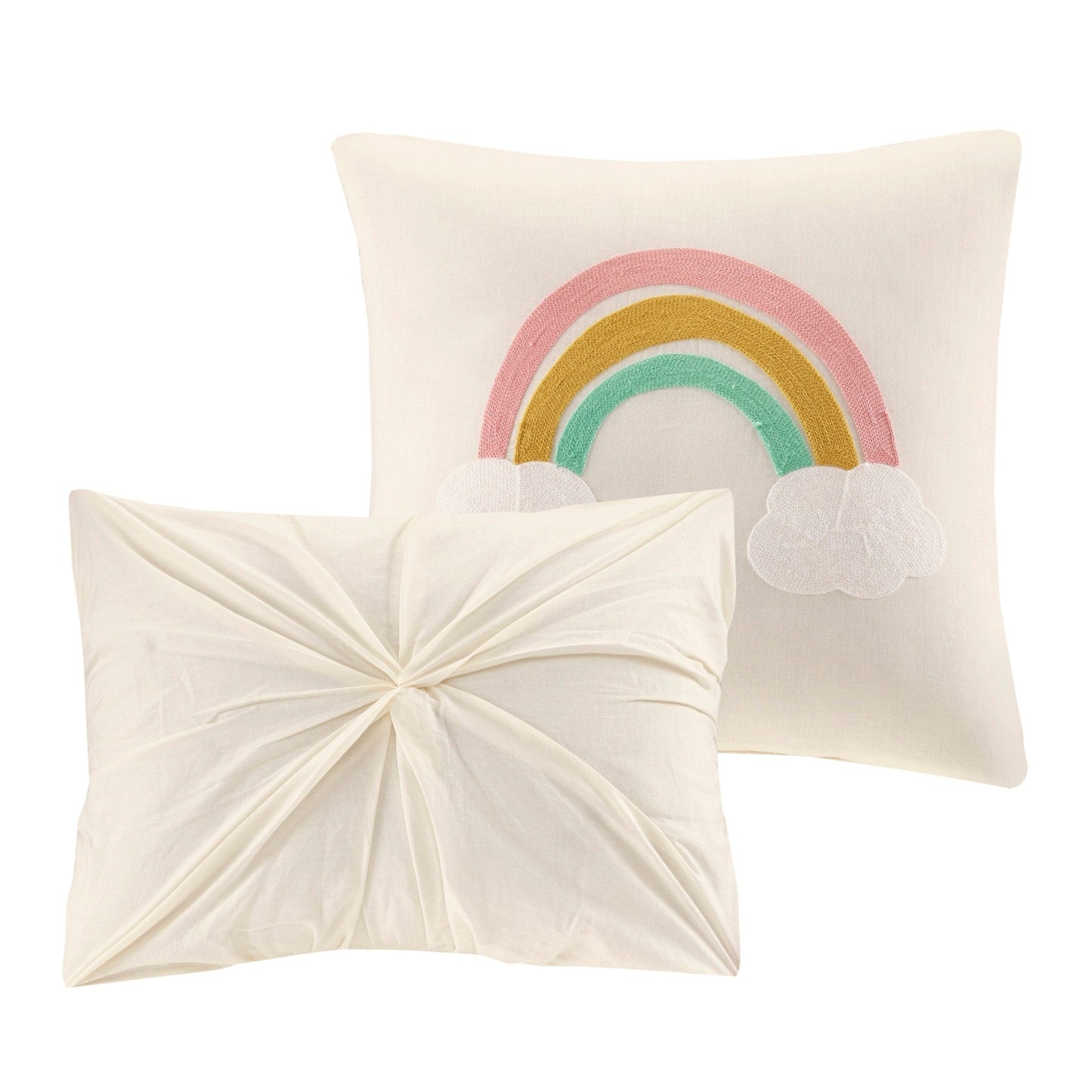 Intelligent Design Kids Ensley Cotton Jacquard Pom Pom Duvet Cover Set