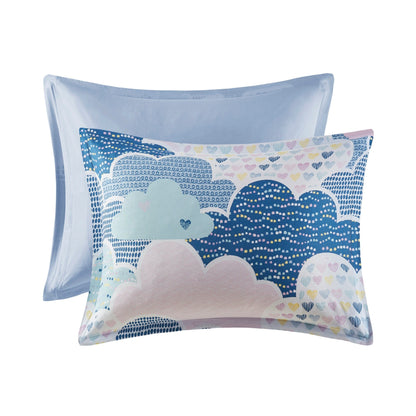 Intelligent Design Kids Bliss Blue Cotton Printed Comforter Set