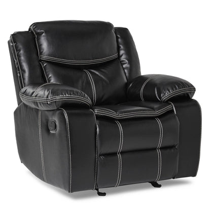 Valina Black Glider Reclining Chair
