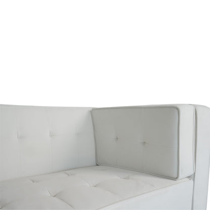 Velvet Button Tufted 3-seater Sofa with Hardwood Frame