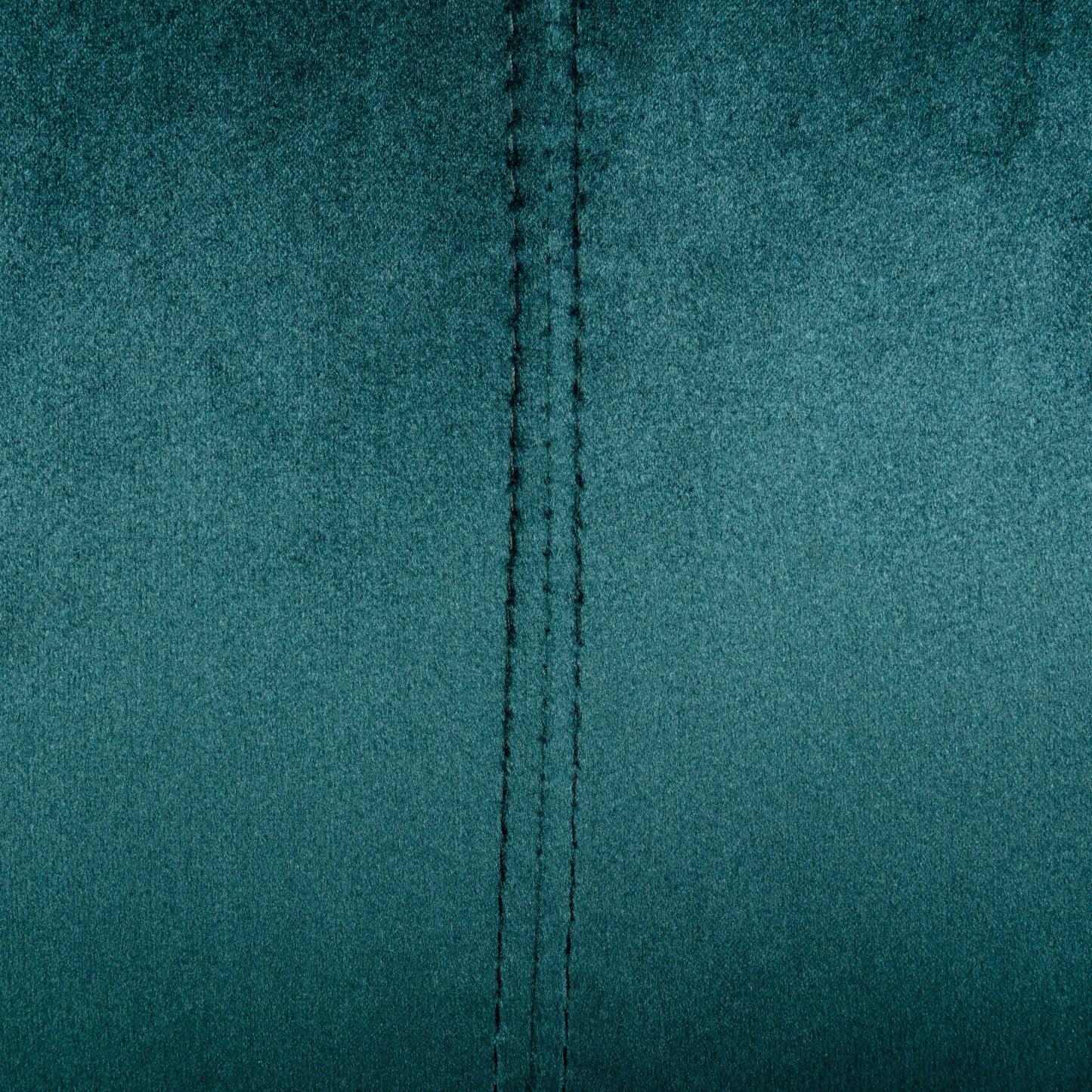 Velvet Channel Stitched 3-seater Sofa with Metal Legs