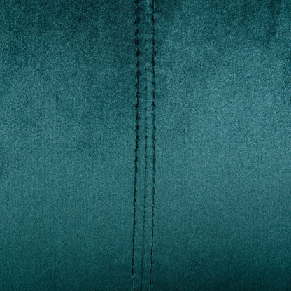 Velvet Channel Stitched 3-seater Sofa with Metal Legs