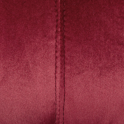 Velvet Channel Stitched 3-seater Sofa with Metal Legs