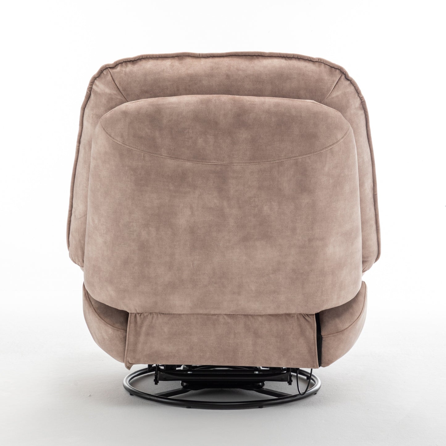Velvet Oversized Recliner Chair with Swivel, Rocker & Phone Holder