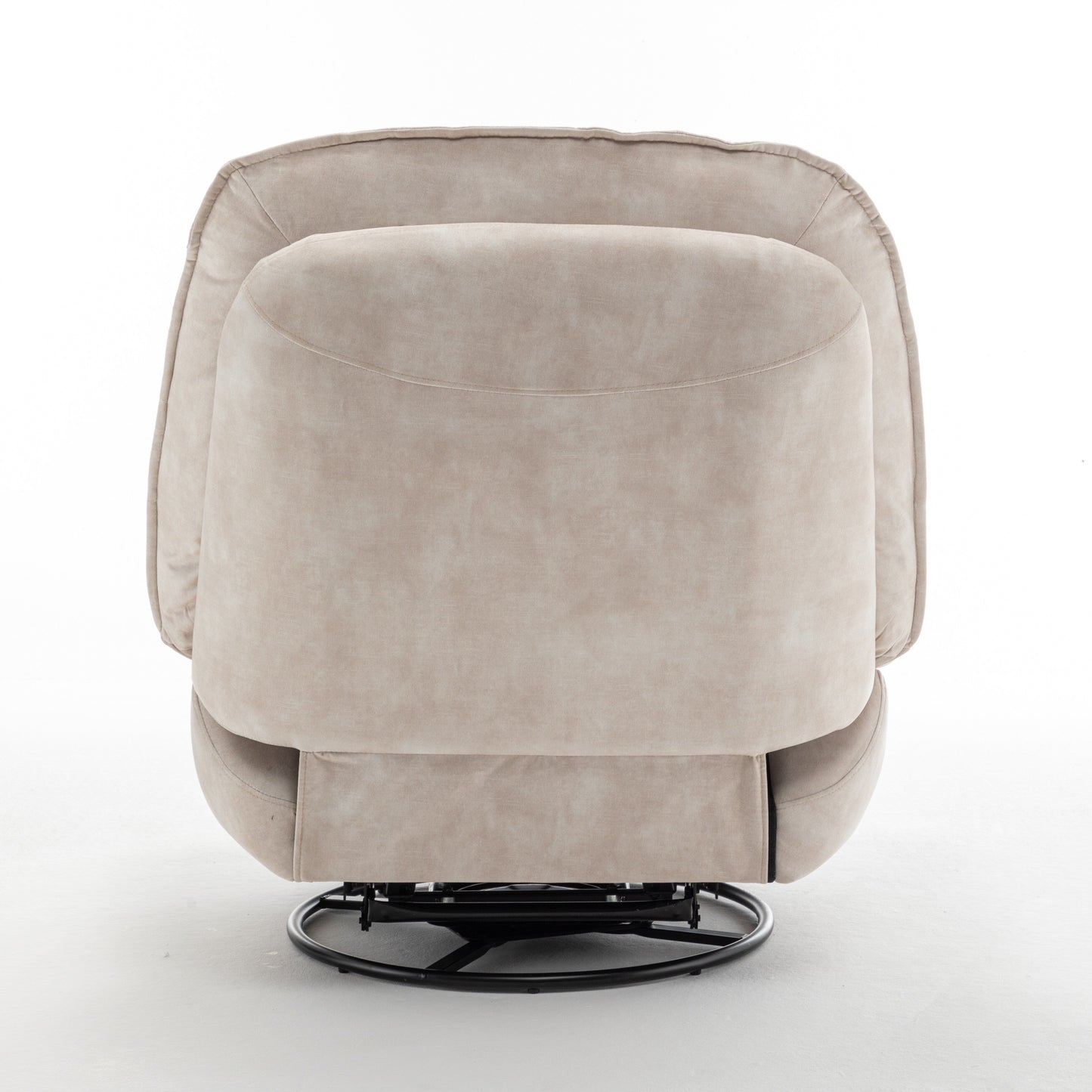 Velvet Oversized Recliner Chair with Swivel, Rocker & Phone Holder