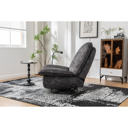 Velvet Oversized Recliner Chair with Swivel, Rocker & Phone Holder
