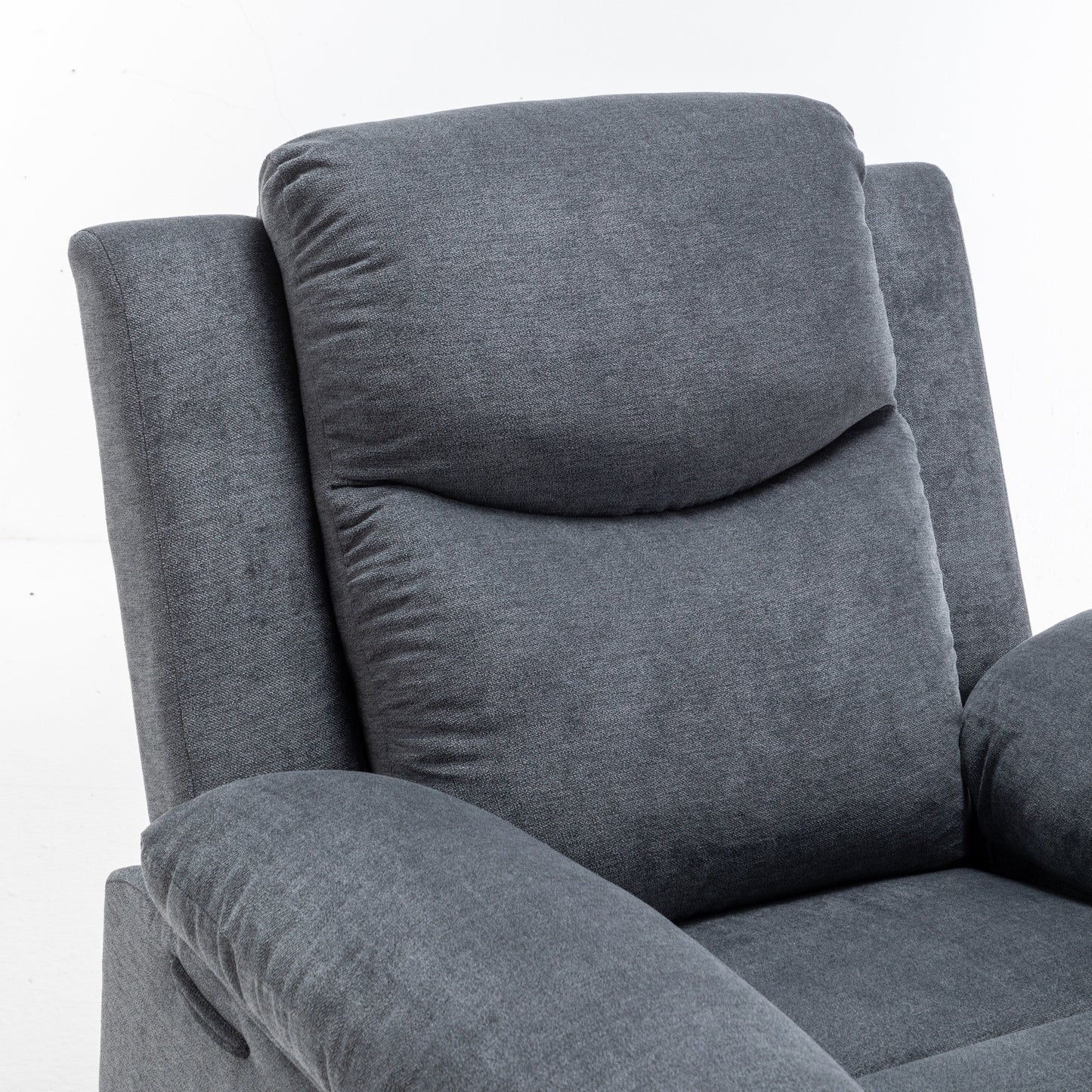 Velvet Power Recliner Chair with Massage and Heating System