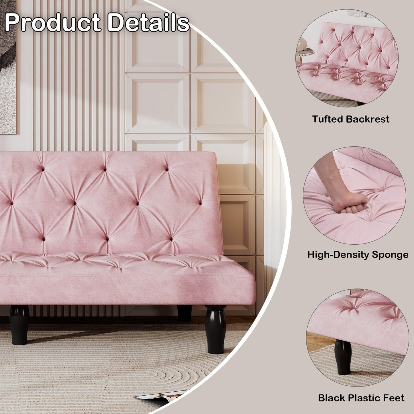 Velvet Sofa Bed