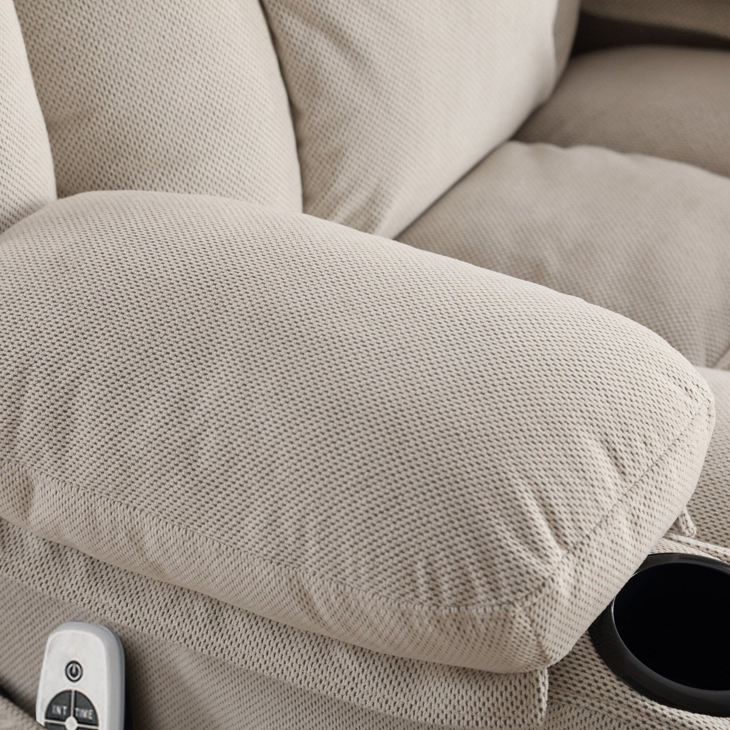 Velvet Swivel Recliner Lounge Chair with Massage, Heat & USB