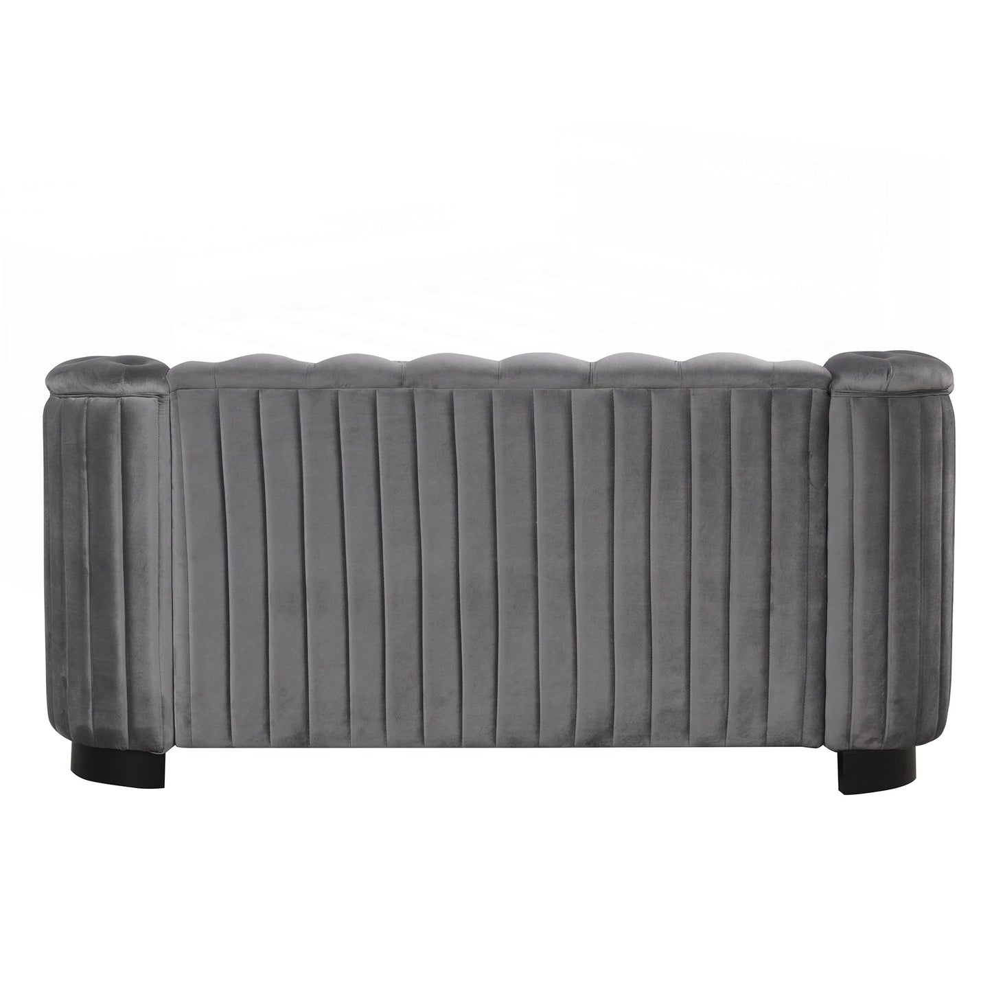 Velvet Upholstered Loveseat Sofa