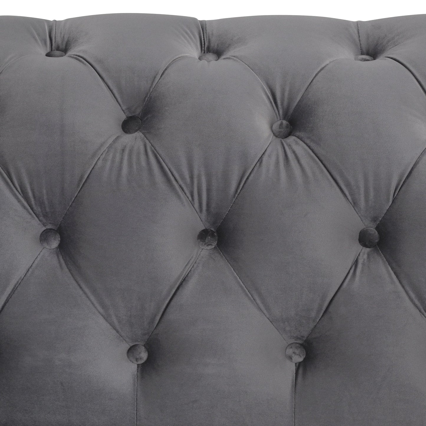 Velvet Upholstered Loveseat Sofa