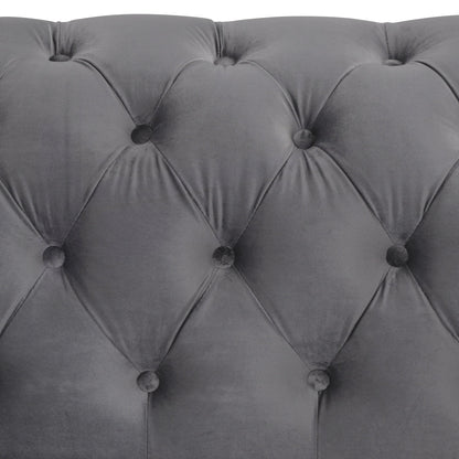 Velvet Upholstered Loveseat Sofa