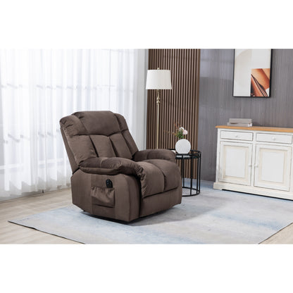 Velvet Upholstered Power Lift Recliner for Elderly with Remote Control and Side Storage Pockets