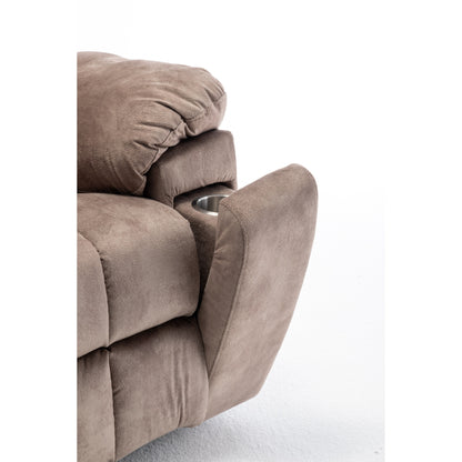 Velvet Wide Power Lift Recliner Chair with Heat, Massage, and Silent OKIN Motor