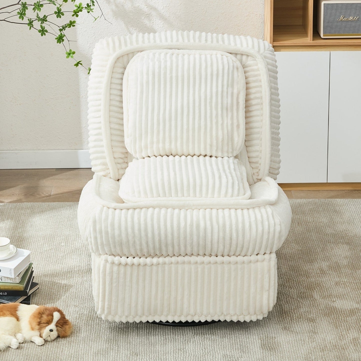 Versatile Corduroy Recliner Sofa for Relaxation and Comfort