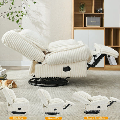 Versatile Corduroy Recliner Sofa for Relaxation and Comfort