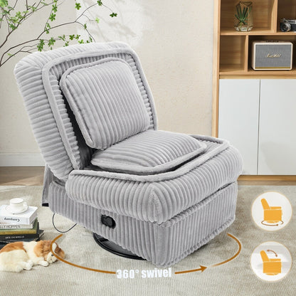 Versatile Corduroy Recliner Sofa for Relaxation and Comfort