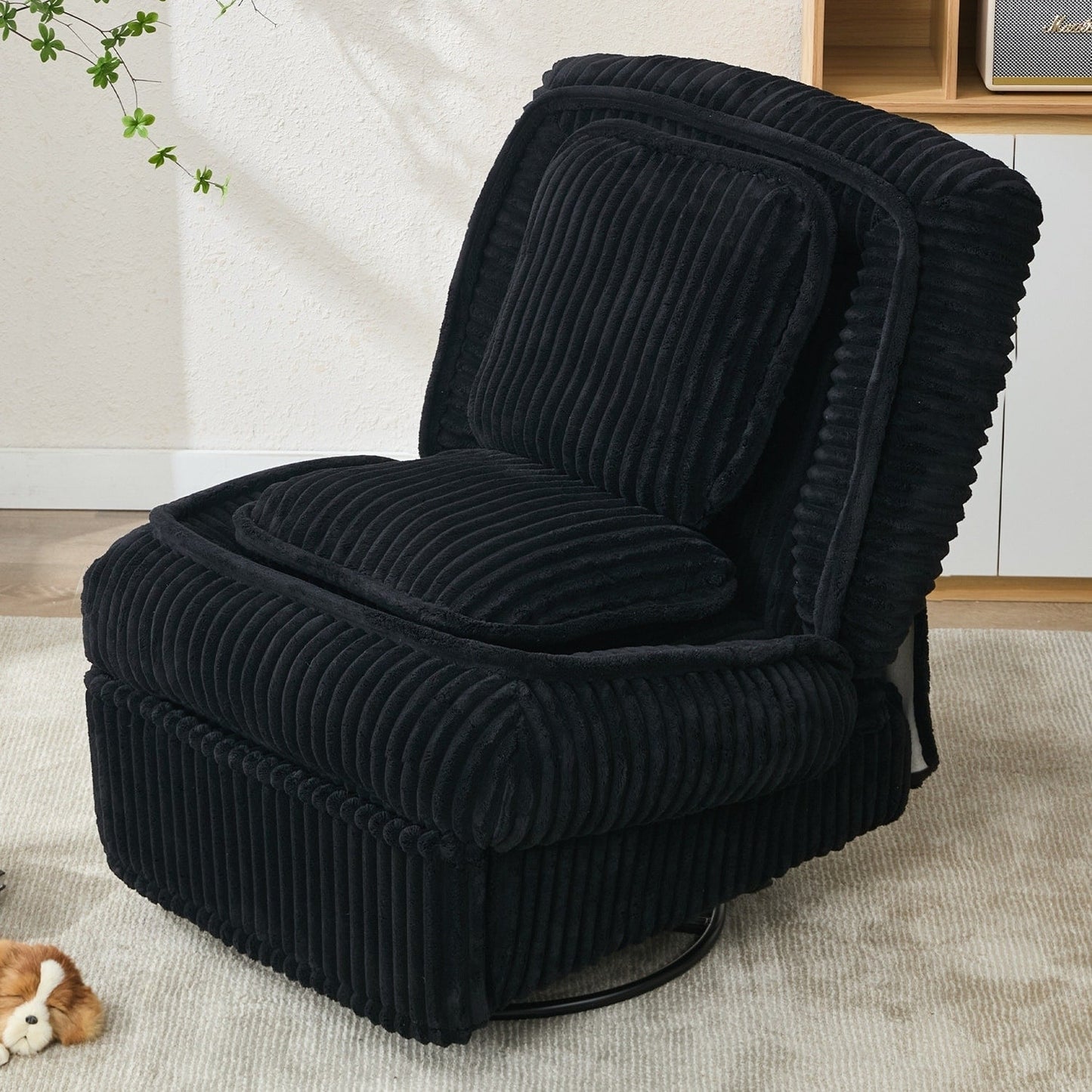 Versatile Corduroy Recliner Sofa for Relaxation and Comfort