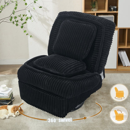 Versatile Corduroy Recliner Sofa for Relaxation and Comfort