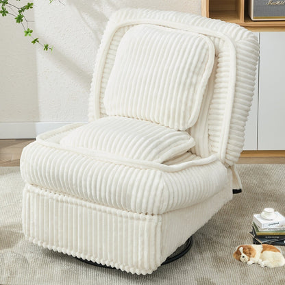 Versatile Corduroy Recliner Sofa for Relaxation and Comfort