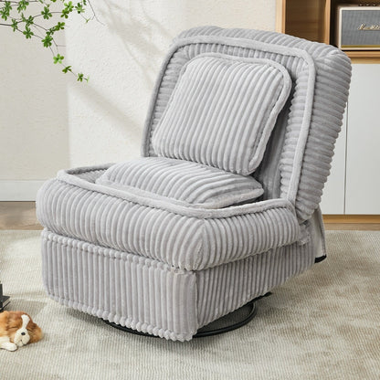 Versatile Corduroy Recliner Sofa for Relaxation and Comfort