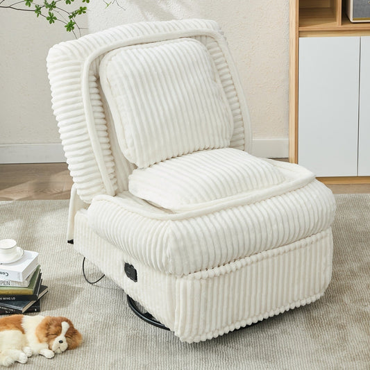 Versatile Corduroy Recliner Sofa for Relaxation and Comfort