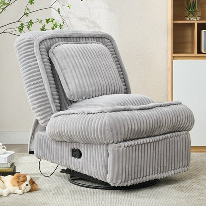 Versatile Corduroy Recliner Sofa for Relaxation and Comfort