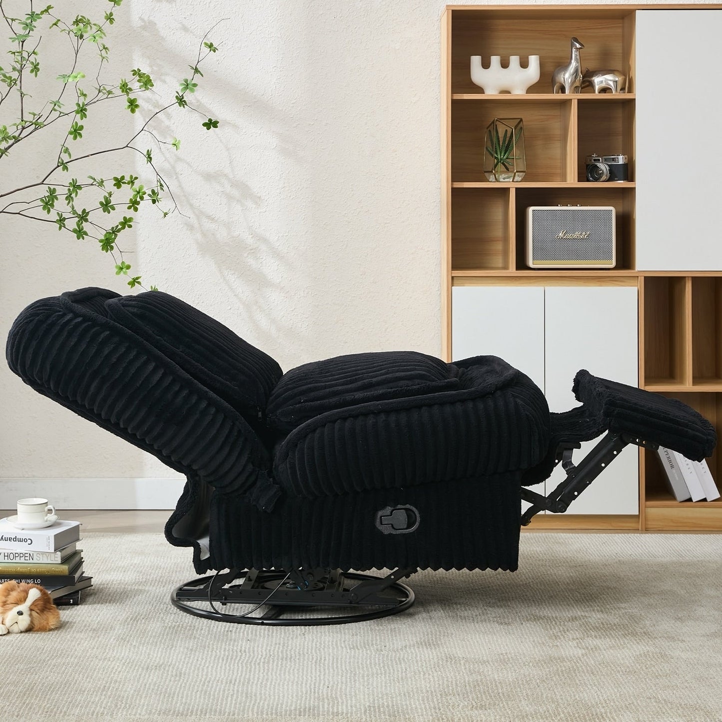 Versatile Corduroy Recliner Sofa for Relaxation and Comfort