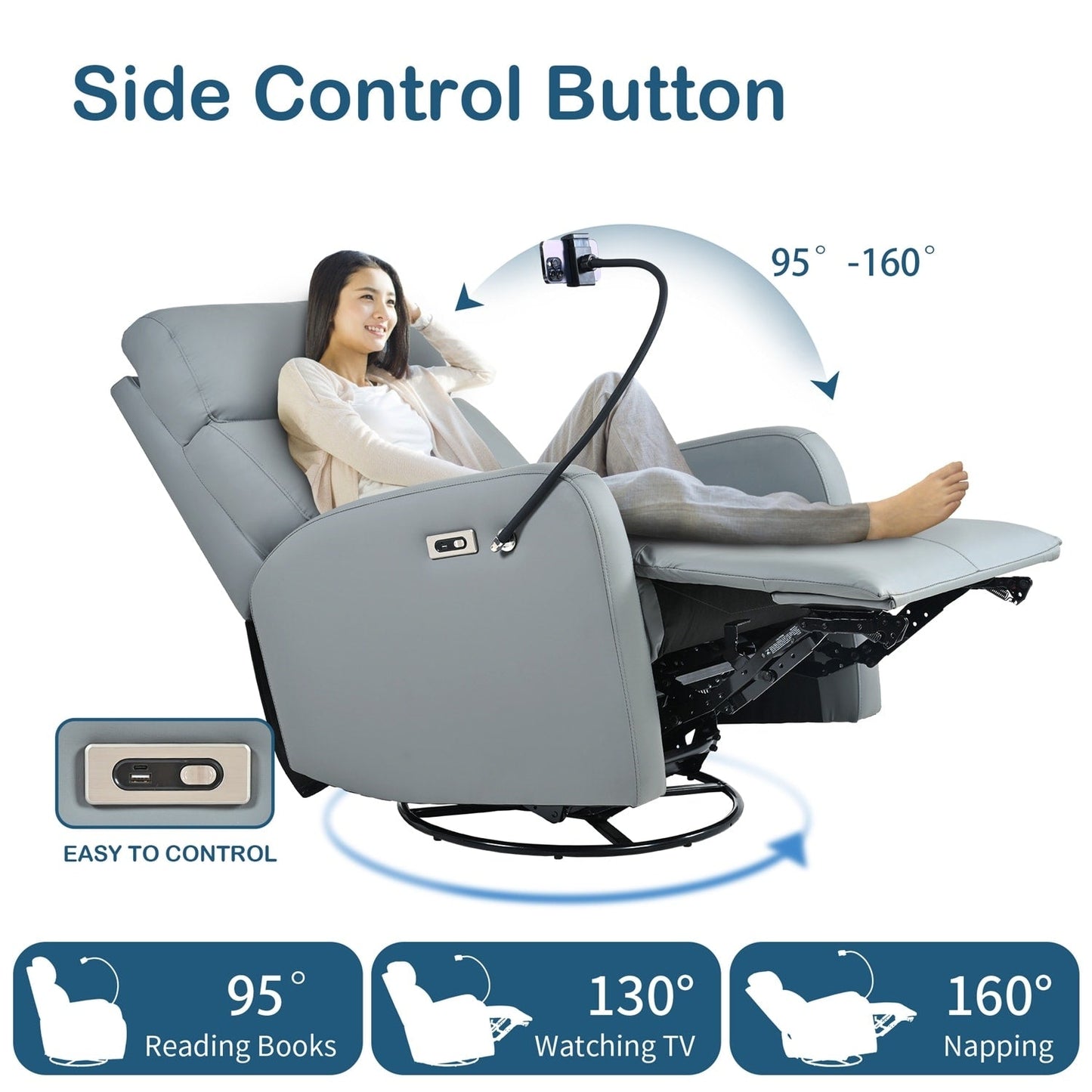 Versatile Electric Recliner Chair with Multiple Functions