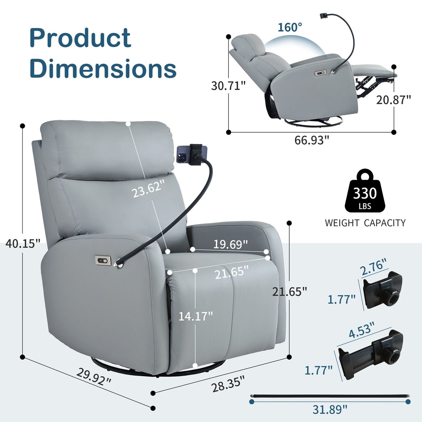 Versatile Electric Recliner Chair with Multiple Functions